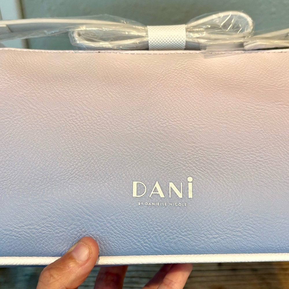 Danielle Nicole Disney Ariel Little Mermaid Purple Ombré Baguette Bag - Picture 6 of 8